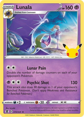 Lunala (015/025) [Celebrations: 25th Anniversary] 