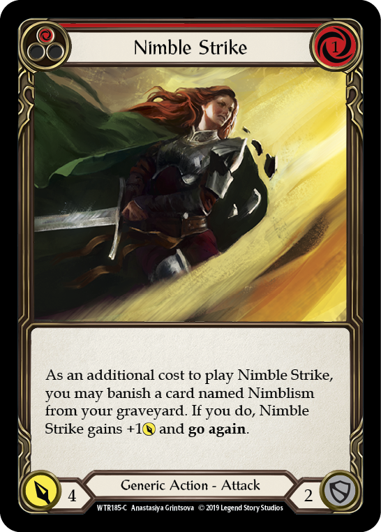 Nimble Strike (Red) [WTR185-C] (Welcome to Rathe) Alpha Print Rainbow Foil 