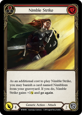 Nimble Strike (Red) [WTR185-C] (Welcome to Rathe) Alpha Print Rainbow Foil 