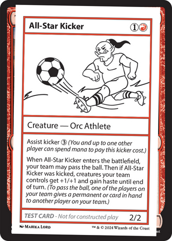 All-Star Kicker [Mystery Booster 2 Playtest Cards] 