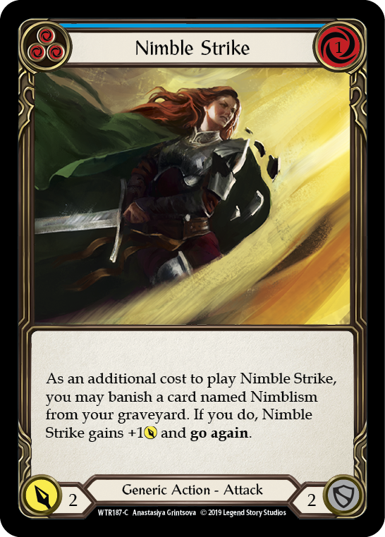 Nimble Strike (Blue) [WTR187-C] (Welcome to Rathe) Alpha Print Rainbow Foil 