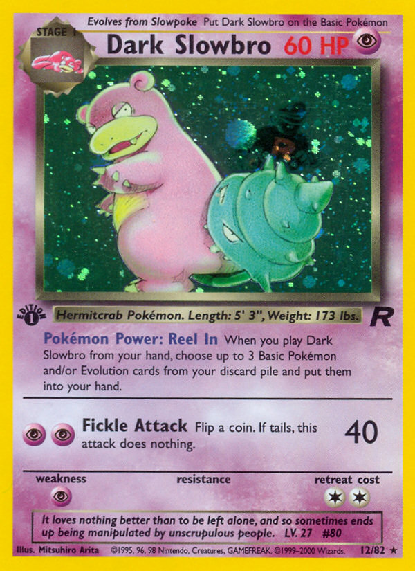 Dark Slowbro (12/82) [Team Rocket 1st Edition] 