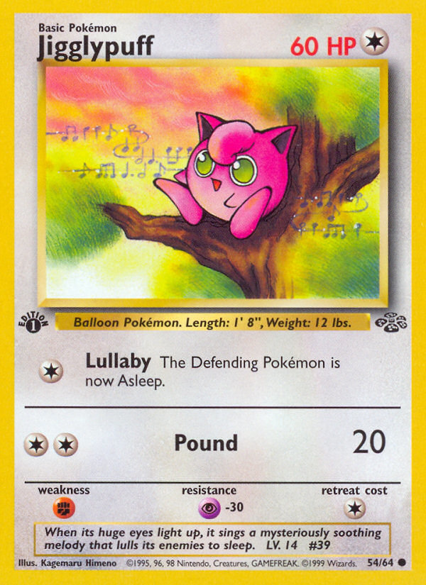 Jigglypuff (54/64) [Jungle 1st Edition] 