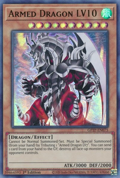 Armed Dragon LV10 [GFTP-EN075] Ultra Rare 
