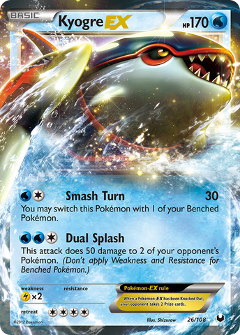 Kyogre EX (26/108) [Black &amp; White: Dark Explorers] 