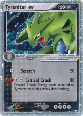 Tyranitar ex (17/17) (Holo) [POP Series 1] 