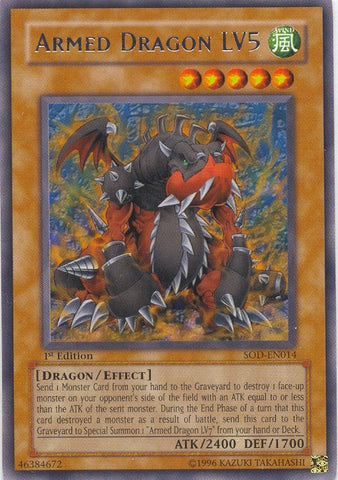 Armed Dragon LV5 [SOD-EN014] Rare 