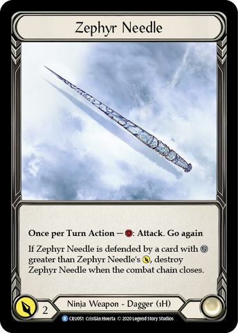 Zephyr Needle [CRU051] (Crucible of War) 1st Edition Normal 