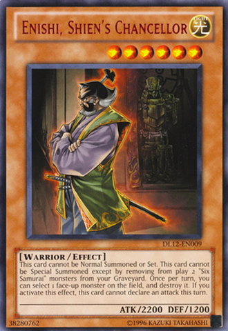 Enishi, Shien's Chancellor (Red) [DL12-EN009] Rare 