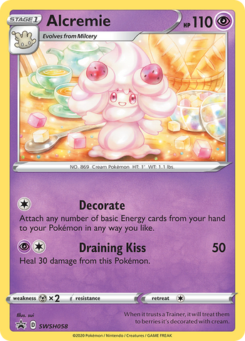 Alcremie (SWSH058) [Sword &amp; Shield: Black Star Promos] 