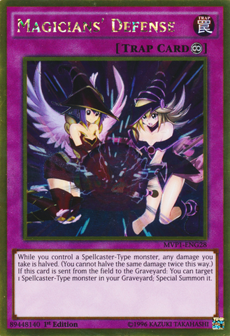 Magicians' Defense [MVP1-ENG28] Gold Rare 