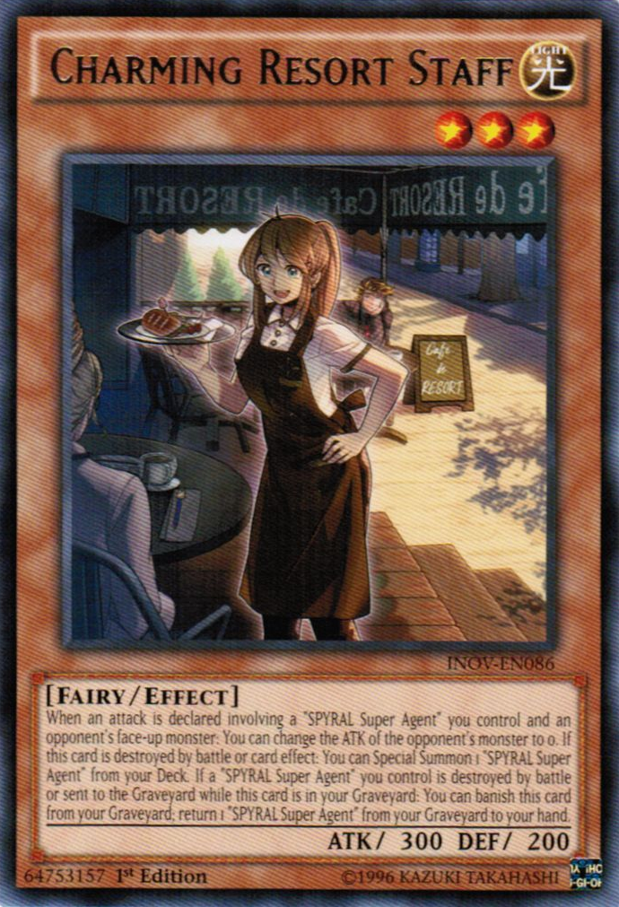 Charming Resort Staff [INOV-EN086] Rare 