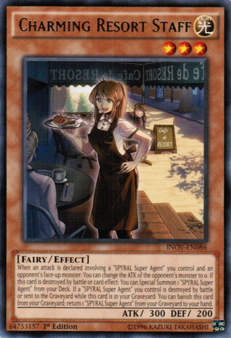 Charming Resort Staff [INOV-EN086] Rare 