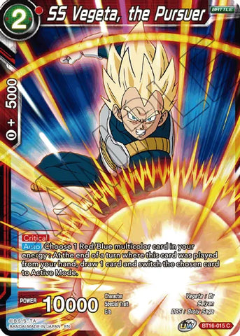 SS Vegeta, the Pursuer (BT16-015) [Realm of the Gods] 