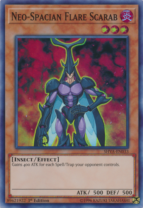 Neo-Spacian Flare Scarab [SHVA-EN033] Super Rare 