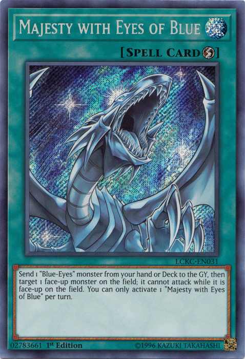 Majesty with Eyes of Blue [LCKC-EN031] Secret Rare 