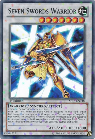 Seven Swords Warrior [SP13-EN048] Starfoil Rare 