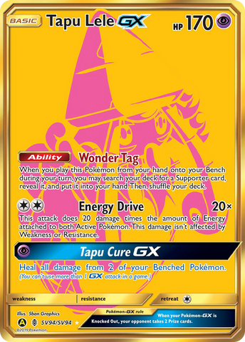 Tapu Lele GX (SV94/SV94) [Sun &amp; Moon: Hidden Fates - Shiny Vault] 