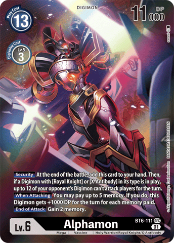 Alphamon [BT6-111] (Alternate Art) [Double Diamond] 