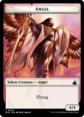 Angel Token (0002) [Ravnica Remastered Tokens] 