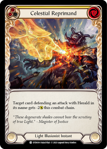 Celestial Reprimand (Yellow) [DTD039] (Dusk Till Dawn) 