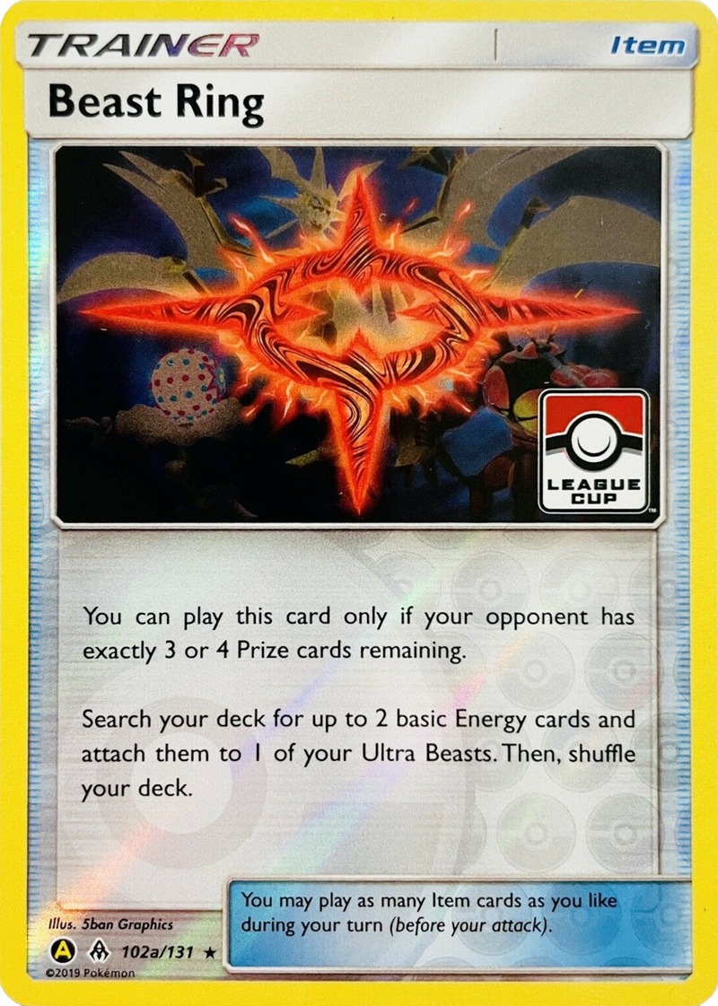 Beast Ring (102a/131) (League Promo) [Sun &amp; Moon: Forbidden Light] 