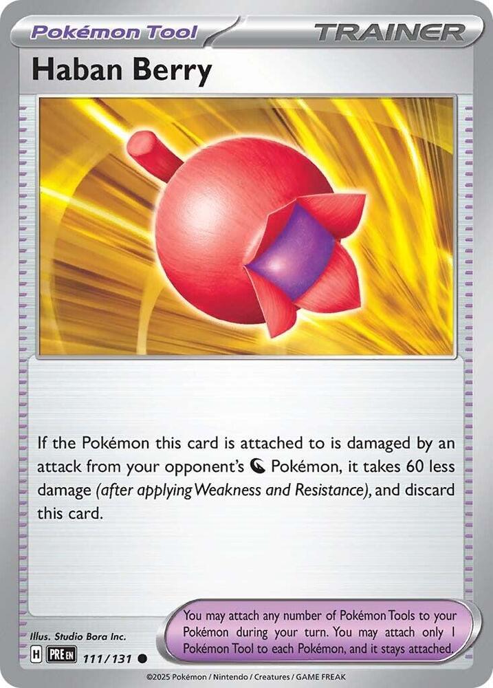 Haban Berry (111/131) [Scarlet &amp; Violet: Prismatic Evolutions] 