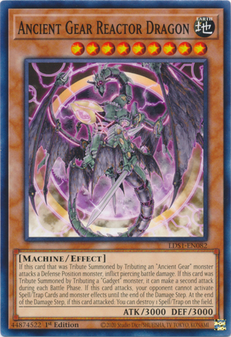 Ancient Gear Reactor Dragon [LDS1-EN082] Common 