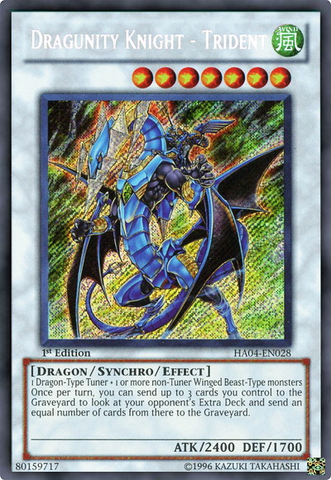 Dragunity Knight - Trident [HA04-EN028] Secret Rare 