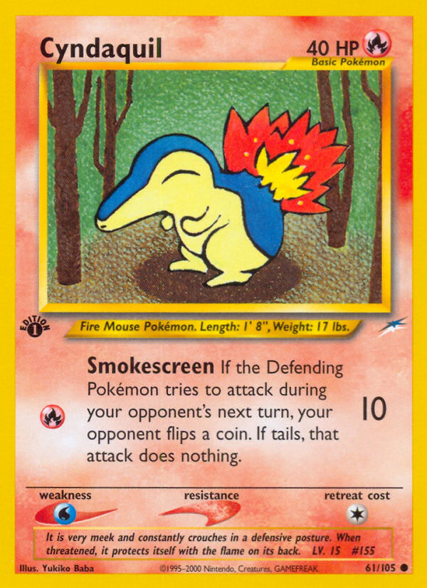 Cyndaquil (61/105) [Neo Destiny 1st Edition] 