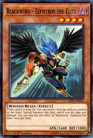 Blackwing - Zephyros the Elite [LED3-EN031] Common 