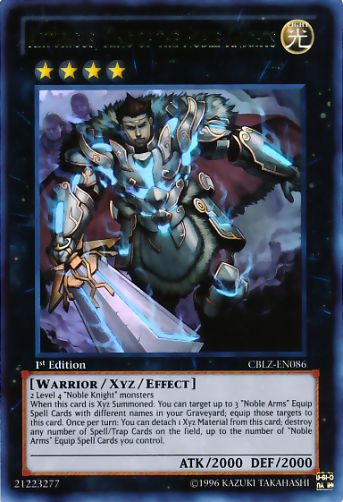 Artorigus, King of the Noble Knights [CBLZ-EN086] Ultra Rare 