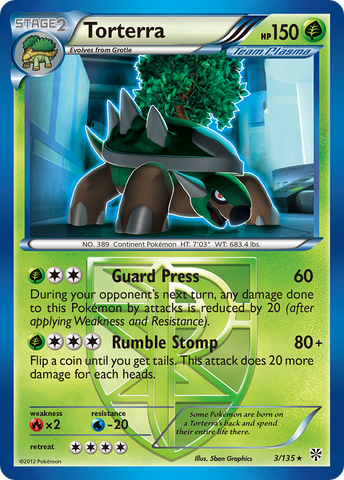 Torterra (3/135) [Black &amp; White: Plasma Storm] 