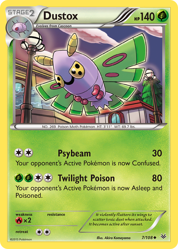 Dustox (7/108) [XY: Roaring Skies] 