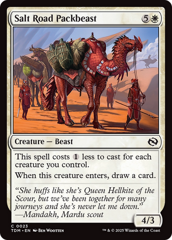 Salt Road Packbeast [Tarkir: Dragonstorm] 