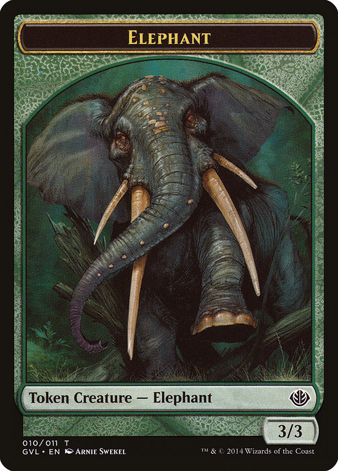 Elephant Token (Garruk vs. Liliana) [Duel Decks Anthology Tokens] 