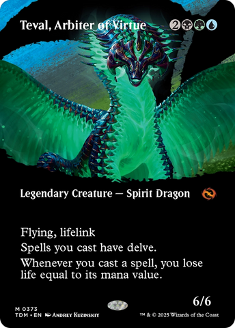 Teval, Arbiter of Virtue (Borderless) [Tarkir: Dragonstorm] 