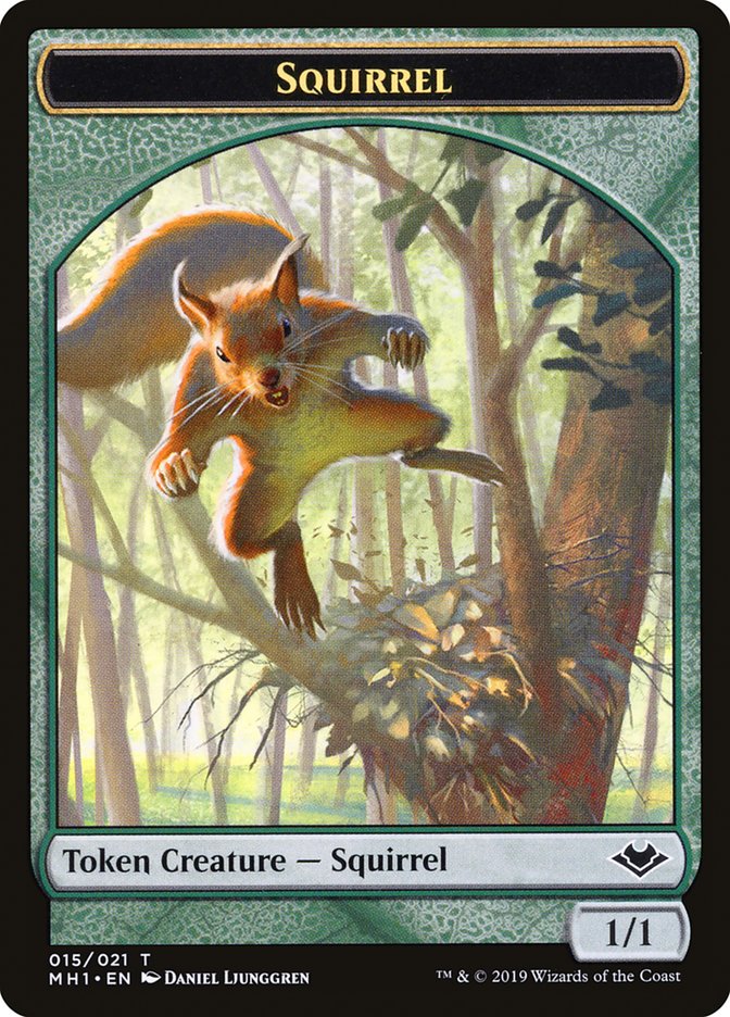 Bird (003) // Squirrel (015) Double-Sided Token [Modern Horizons Tokens] 