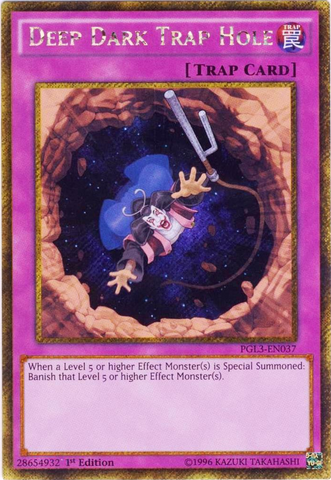Deep Dark Trap Hole [PGL3-EN037] Gold Secret Rare 