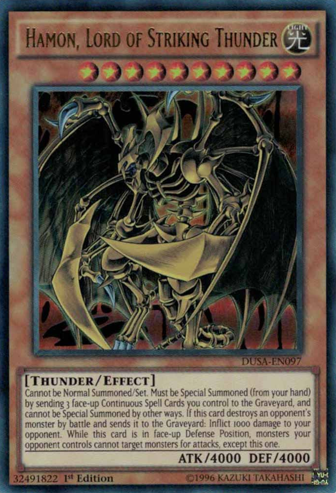 Hamon, Lord of Striking Thunder [DUSA-EN097] Ultra Rare 