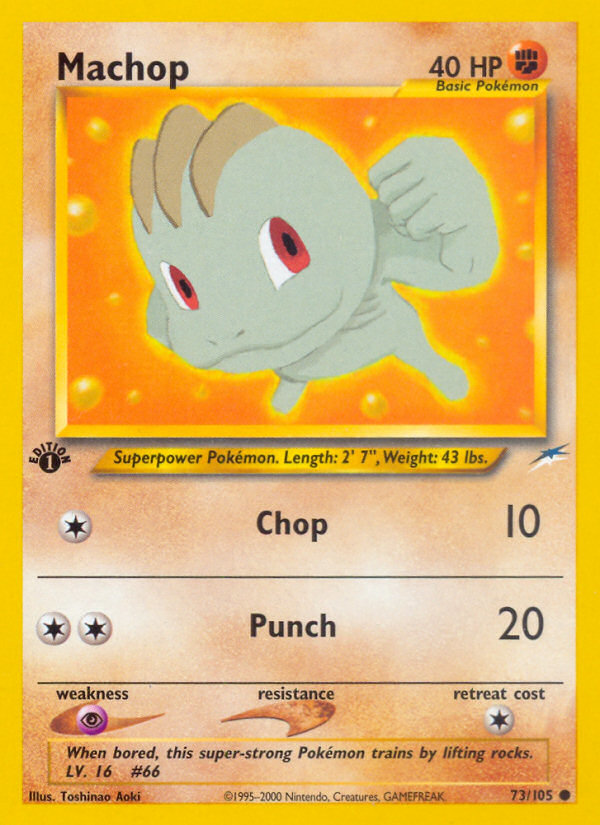 Machop (73/105) [Neo Destiny 1st Edition] 