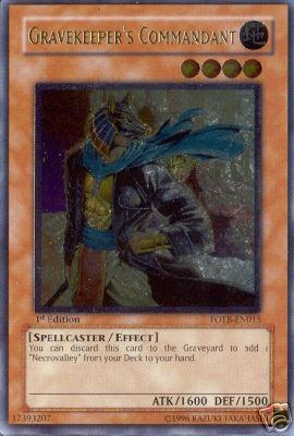 Gravekeeper's Commander [FOTB-EN015] Ultimate Rare 