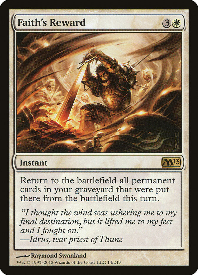 Faith's Reward [Magic 2013] 