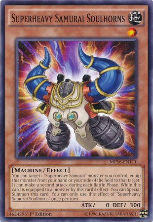 Superheavy Samurai Soulhorns [MP16-EN111] Common 
