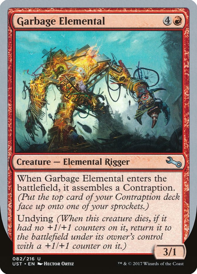Garbage Elemental (3/1 Creature) [Unstable] 