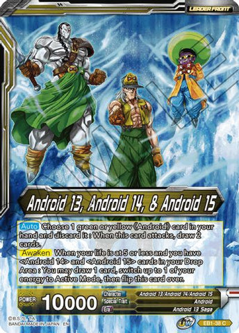 Android 13, Android 14, &amp; Android 15 // Android 13, the Unstoppable (EB1-38) [Battle Evolution Booster] 