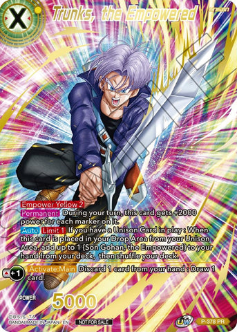 Trunks, the Empowered (Gold Stamped) (P-378) [Promotion Cards] 