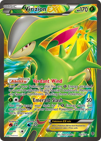 Virizion EX (96/101) [Black &amp; White: Plasma Blast] 