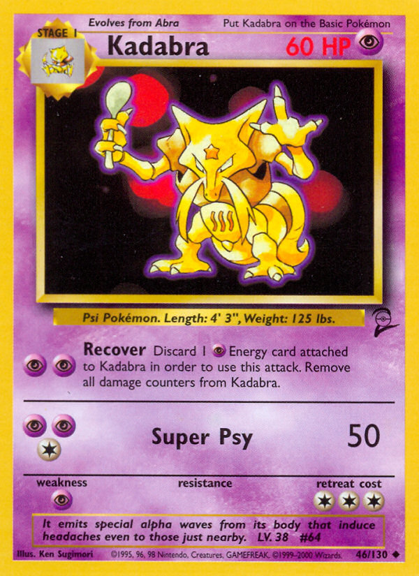 Kadabra (46/130) [Base Set 2] 