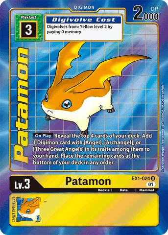Patamon [EX1-024] (Alternate Art) [Classic Collection] 